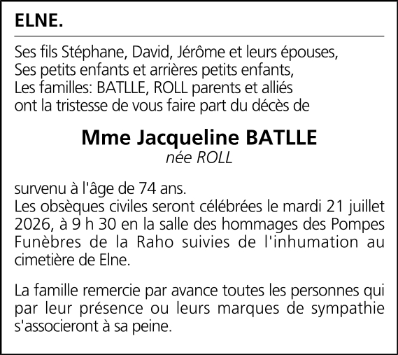 Avis de décès