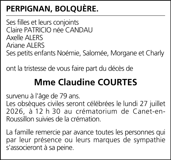 Avis de décès