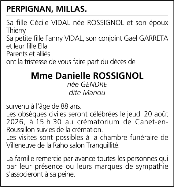 Avis de décès