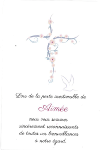 fiche remerciement