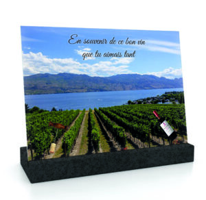 plaque funeraire motif vin